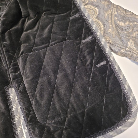 Koos of Course! Patterned Jacquard Quilted Reversible Jacket Womens Sz Small - Picture 8 of 16